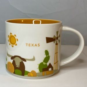 Starbucks Texas state You Are Here 14oz Collectors Series Coffee Cup Mug